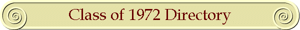 Class of 1972 Directory